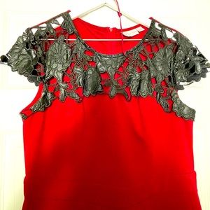 Vintage look burgundy dress